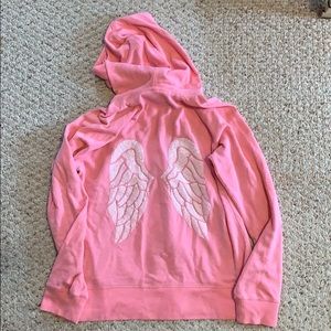 Victoria’s Secret Angel Wing Zip Up Hoodie Size S